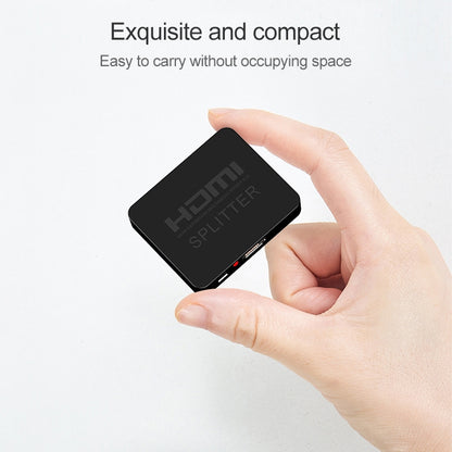 1x2 Mini HDMI Amplifier Splitter, Support 3D & 4K x 2K (Black) by buy2fix