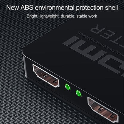 1x2 Mini HDMI Amplifier Splitter, Support 3D & 4K x 2K (Black) by buy2fix