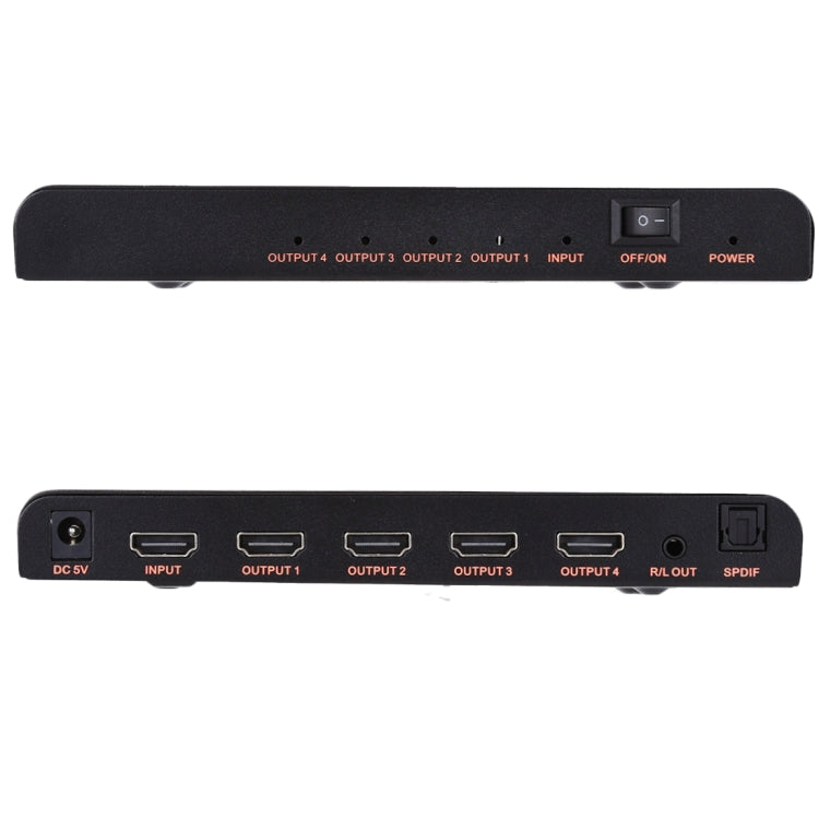 CY-042 1X4 HDMI 2.0 4K/60Hz Splitter, EU Plug by buy2fix