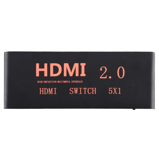 5X1 4K/60Hz HDMI 2.0 Switch with Remote Control, EU Plug by buy2fix