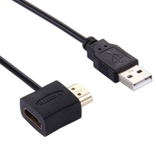 50cm HDMI Female + HDMI Male to USB 2.0 Male Connector Adapter Cable by buy2fix