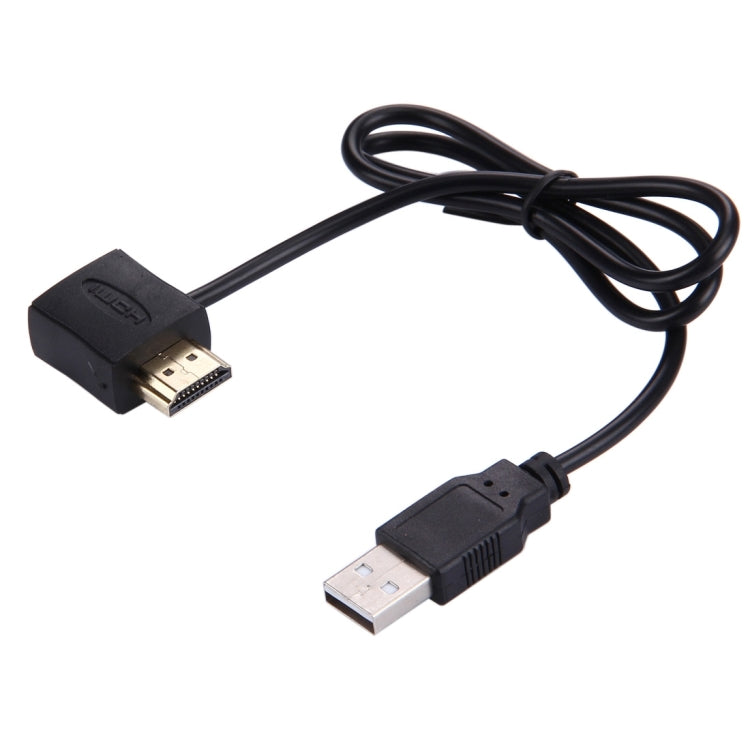 50cm HDMI Female + HDMI Male to USB 2.0 Male Connector Adapter Cable by buy2fix