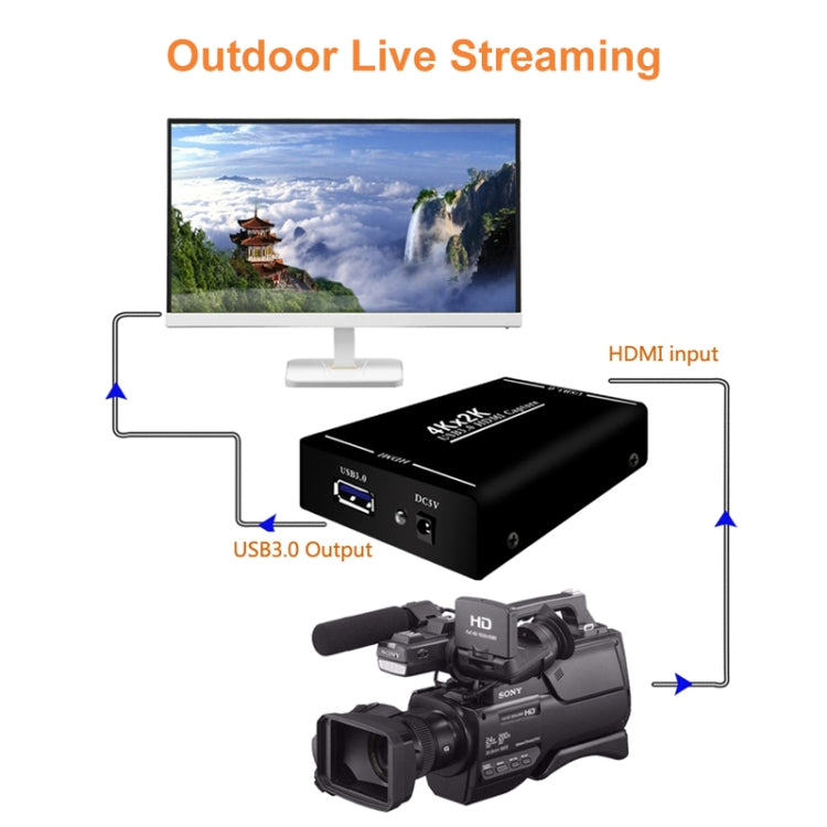 EC289 4K HDMI USB3.0 HD Video Capture Recorder Box - Video Capture Solutions by buy2fix | Online Shopping UK | buy2fix
