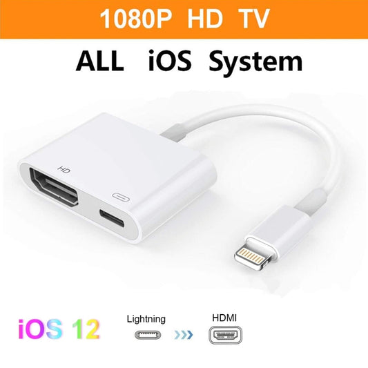 E-Gin-LTH-002 8 Pin Digital AV to HDMI Adapter + USB Charging Port for 1080P HD TV Display Screen Device - Converter & Adapter by buy2fix | Online Shopping UK | buy2fix
