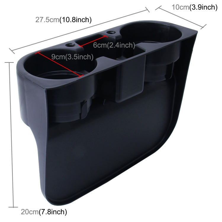 Car Auto ABS Multi-functional Seat Organizer Storage Holder for Drink Beverage Phone by buy2fix