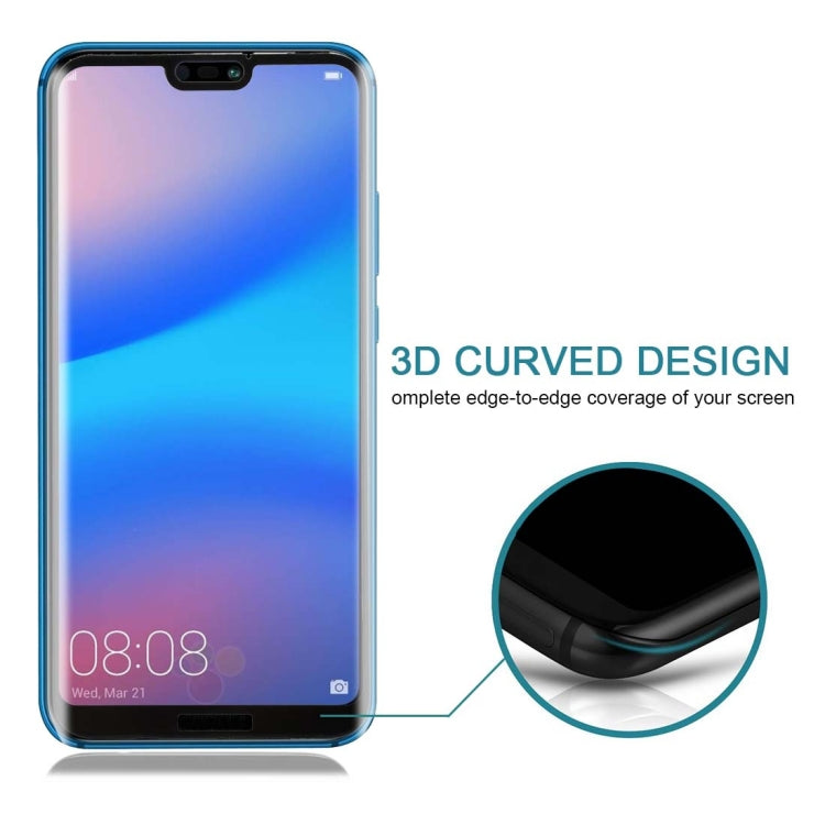 For Huawei P20 Lite 0.3mm 9H Surface Hardness 3D Full Screen Tempered Glass Film - Huawei Tempered Glass by buy2fix | Online Shopping UK | buy2fix