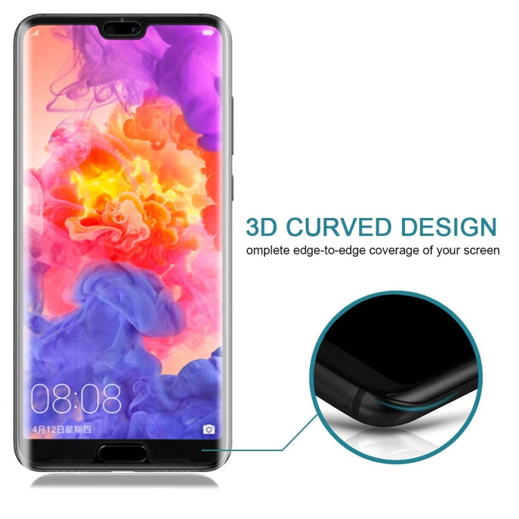 For Huawei P20 Pro 0.3mm 9H Surface Hardness 3D Full Screen Tempered Glass Film by buy2fix