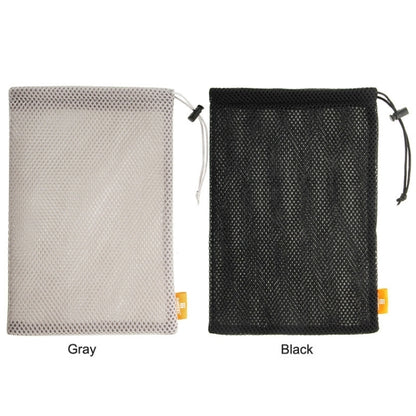 HAWEEL Nylon Mesh Drawstring Pouch Bag with Stay Cord for up to 7.9 inch Screen iPad and Tablet, Size: 24cm x 16cm(Black) - iPad Mini 4 & 3 & 2 & 1 Cases by HAWEEL | Online Shopping UK | buy2fix
