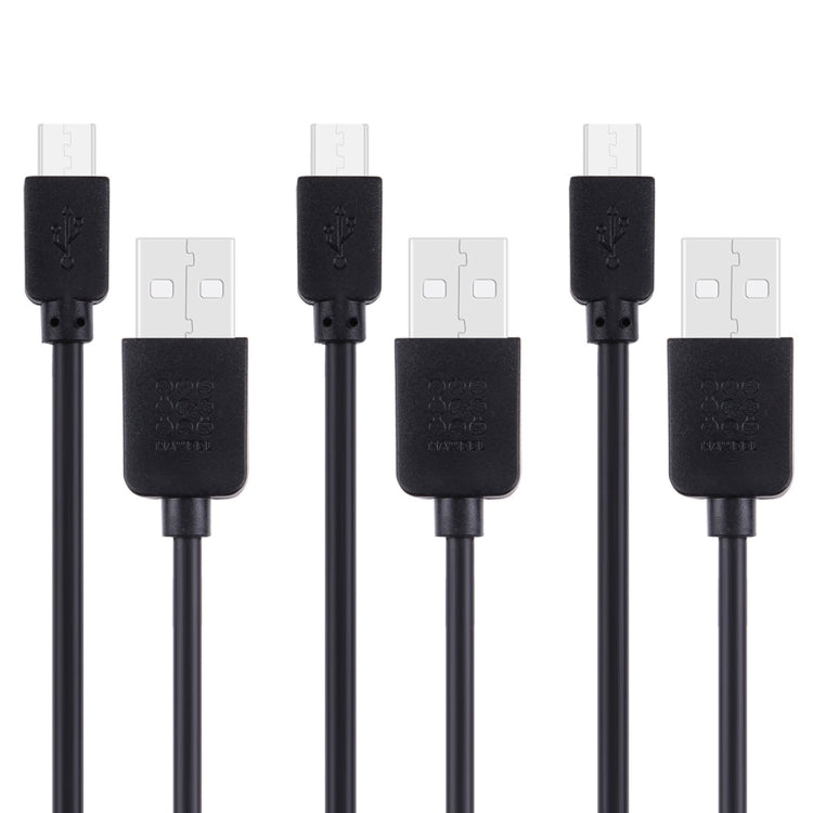 3 PCS HAWEEL 1m High Speed Micro USB to USB Data Sync Charging Cable Kits For Galaxy, Huawei, Xiaomi, LG, HTC and other Smart Phones by buy2fix