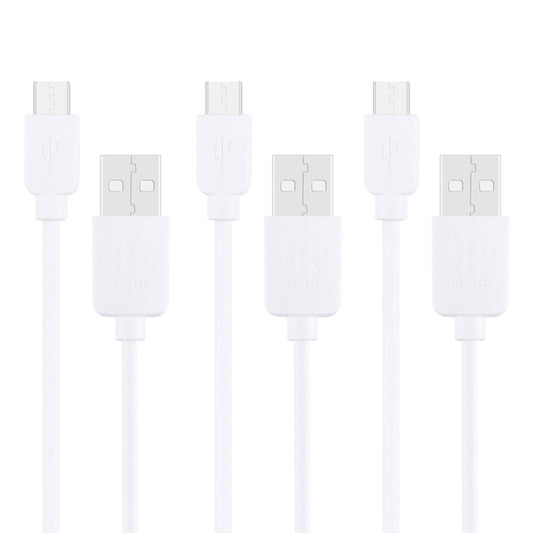 3 PCS HAWEEL 1m High Speed Micro USB to USB Data Sync Charging Cable Kits, For Samsung, Huawei, Xiaomi, LG, HTC and other Smartphones by buy2fix
