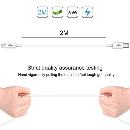HAWEEL 25W 3A USB-C / Type-C to 8 Pin PD Fast Charging Cable for iPhone, iPad, Cable Length: 2m by buy2fix