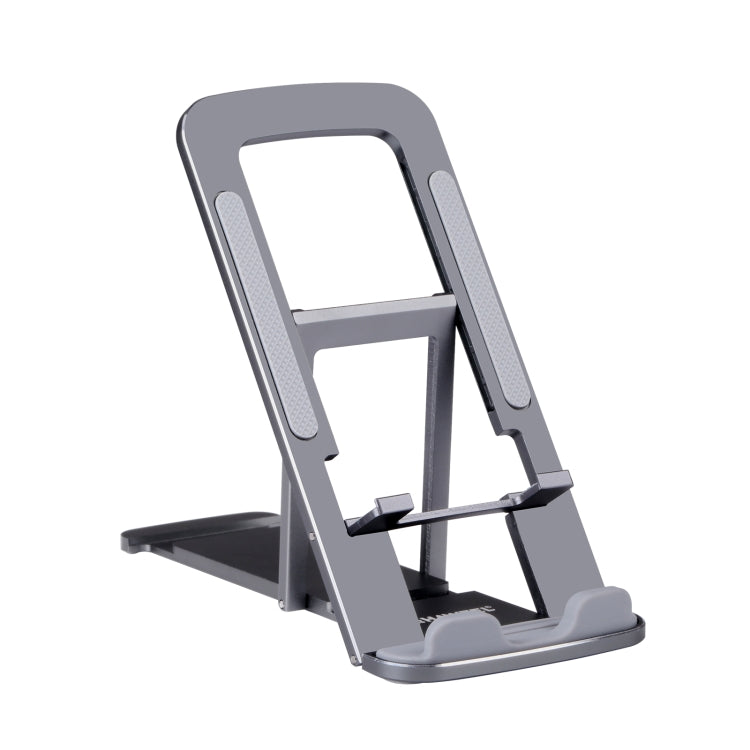 HAWEEL Adjustable Lifting Folding Live Broadcast Aluminum Alloy Desktop Holder(Dark Gray) - Stand by buy2fix | Online Shopping UK | buy2fix
