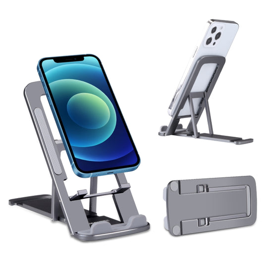 HAWEEL Adjustable Lifting Folding Live Broadcast Aluminum Alloy Desktop Holder(Dark Gray) - Stand by buy2fix | Online Shopping UK | buy2fix
