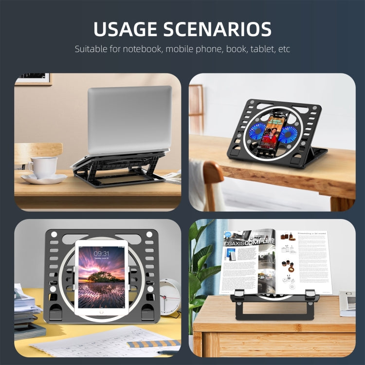 Gaming RGB Laptop Cooler Desk Stand - Laptop Stand by buy2fix | Online Shopping UK | buy2fix