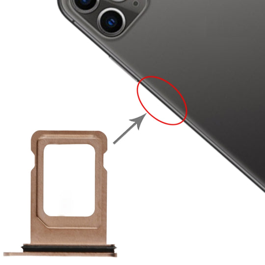 SIM-Kartenfach für iPhone 11 Pro / 11 Pro Max (Gold)