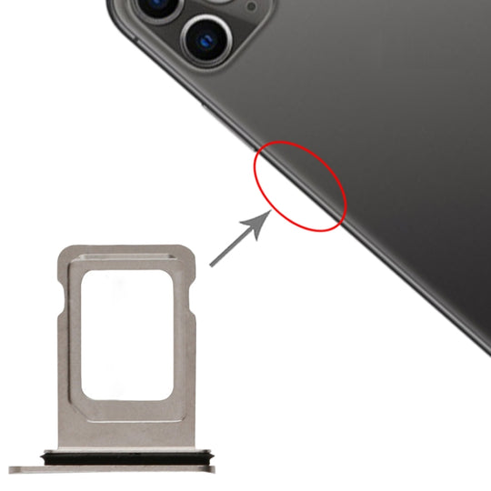 SIM-Kartenfach für iPhone 11 Pro / 11 Pro Max (Silber)