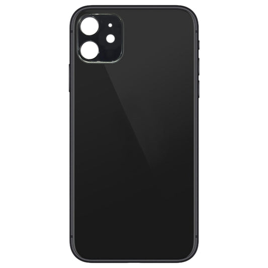 Glass Battery Back Cover for iPhone 11(Black) - Back Cover by buy2fix | Online Shopping UK | buy2fix