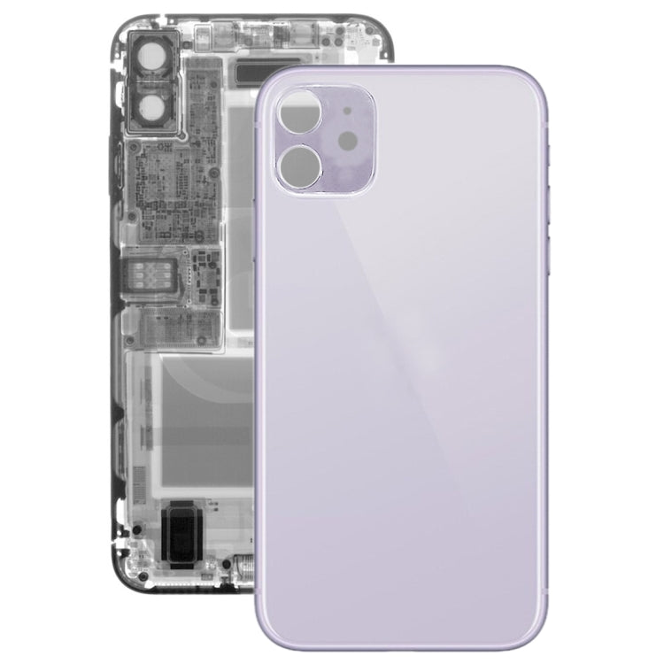 Glass Battery Back Cover for iPhone 11(Purple) by buy2fix