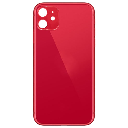 Glass Battery Back Cover for iPhone 11(Red) - Back Cover by buy2fix | Online Shopping UK | buy2fix