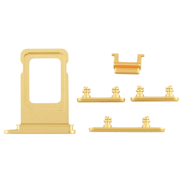SIM Card Tray + Side Key for iPhone 11(Yellow) by buy2fix