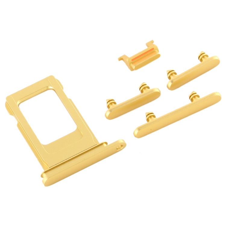 SIM Card Tray + Side Key for iPhone 11(Yellow) by buy2fix