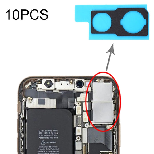10 PCS Rückkamera staubdichte Schwammschaumpolster für iPhone 11