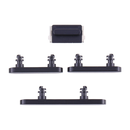 Power Button and Volume Control Button for iPhone 12(Black) - Metal Parts by buy2fix | Online Shopping UK | buy2fix