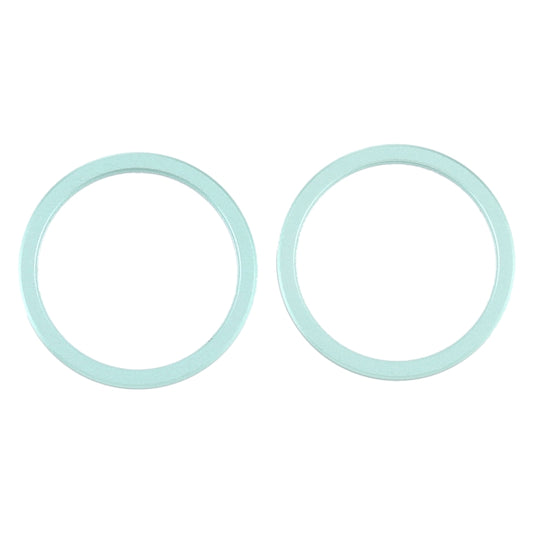 2 PCS Rear Camera Glass Lens Metal Protector Hoop Ring for iPhone 12(Green) - Camera Series by buy2fix | Online Shopping UK | buy2fix
