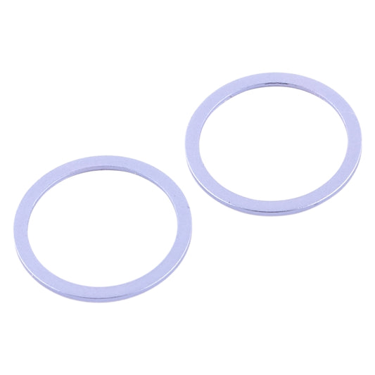 2 PCS Rear Camera Glass Lens Metal Protector Hoop Ring for iPhone 12(Purple) - Camera Series by buy2fix | Online Shopping UK | buy2fix