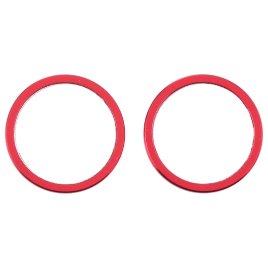 2 PCS Rear Camera Glass Lens Metal Protector Hoop Ring for iPhone 12(Red) - Camera Series by buy2fix | Online Shopping UK | buy2fix