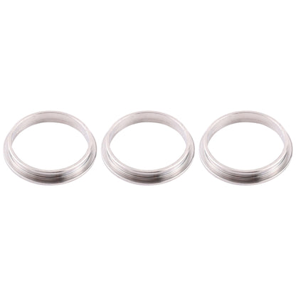 3 PCS Rear Camera Glass Lens Metal Protector Hoop Ring for iPhone 12 Pro(Silver) - Camera Series by buy2fix | Online Shopping UK | buy2fix