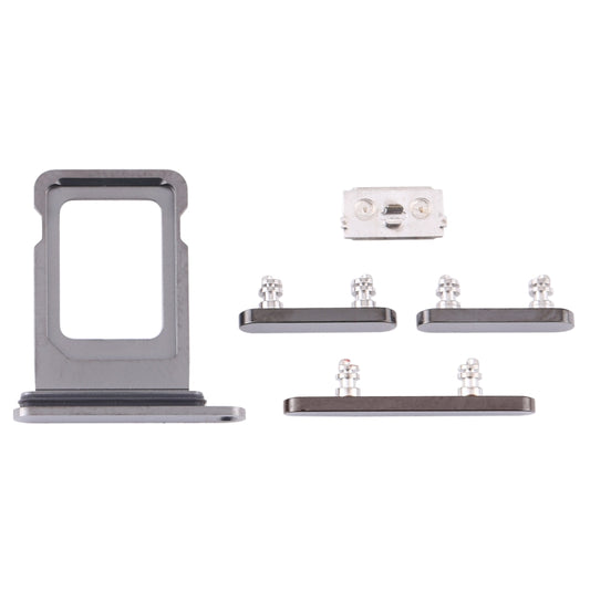 SIM Card Tray + Side Keys for iPhone 12 Pro(Graphite) - Metal Parts by buy2fix | Online Shopping UK | buy2fix