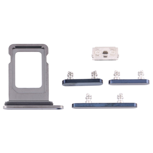 SIM Card Tray + Side Keys for iPhone 12 Pro(Blue) - Metal Parts by buy2fix | Online Shopping UK | buy2fix