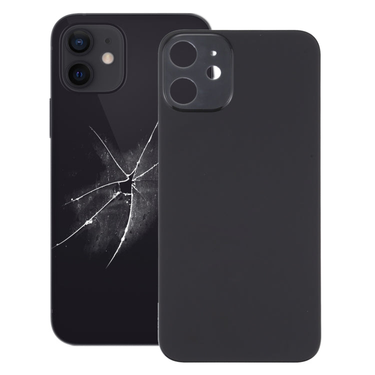 Easy Replacement Big Camera Hole Back Battery Cover for iPhone 12(Black) by buy2fix