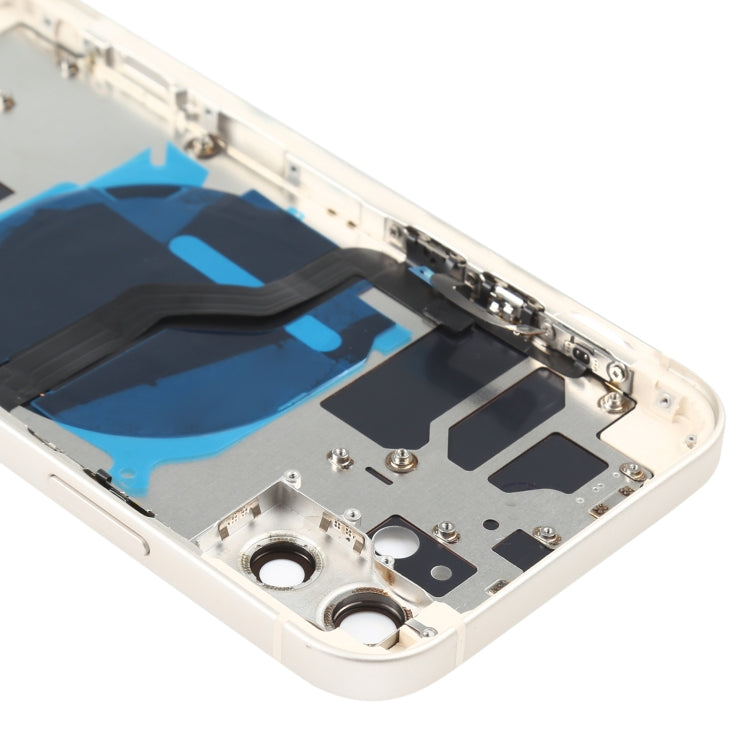 Battery Back Cover (with Side Keys & Card Tray & Power + Volume Flex Cable & Wireless Charging Module) for iPhone 12(White) - Back Cover by buy2fix | Online Shopping UK | buy2fix