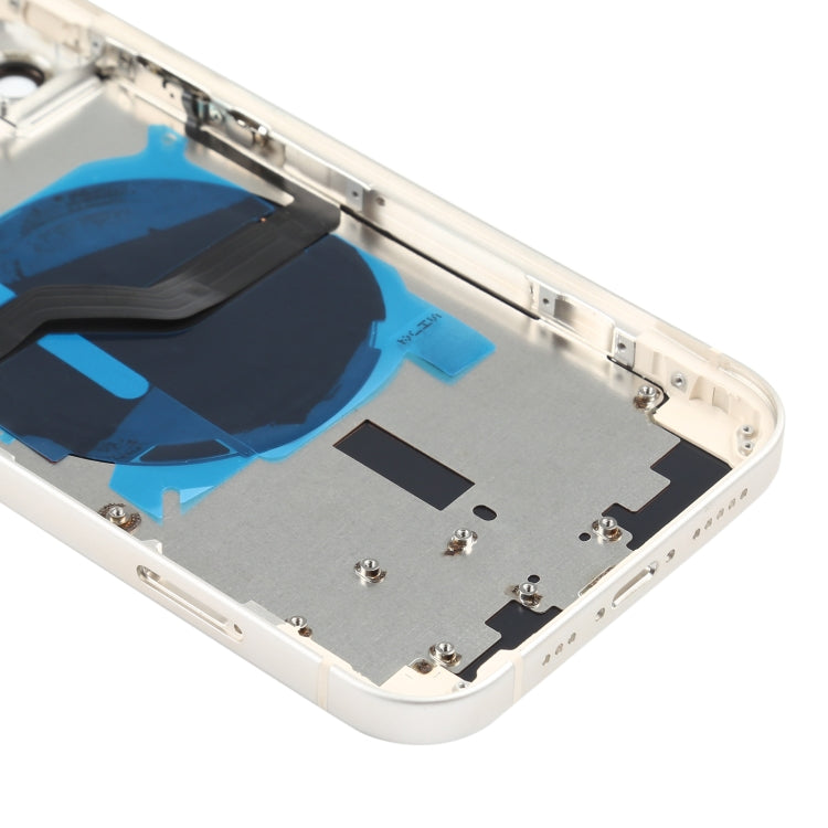 Battery Back Cover (with Side Keys & Card Tray & Power + Volume Flex Cable & Wireless Charging Module) for iPhone 12(White) - Back Cover by buy2fix | Online Shopping UK | buy2fix