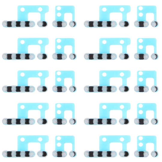 10 PCS Lautsprecher Staubdichtes Mesh für iPhone 12 (Weiß)