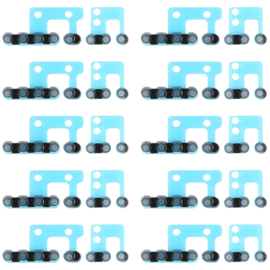 10 PCS Lautsprecher Staubdichtes Mesh für iPhone 12 Pro (Schwarz)