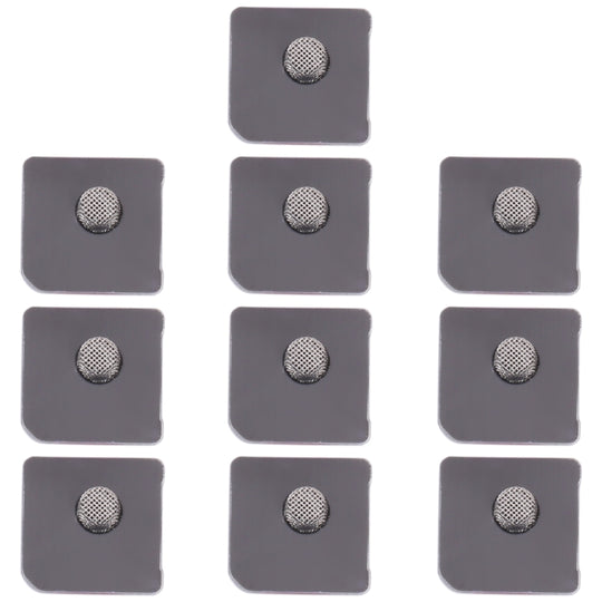 10 PCS Microphone Dustproof Mesh for iPhone 12 / 12 Pro (Black)