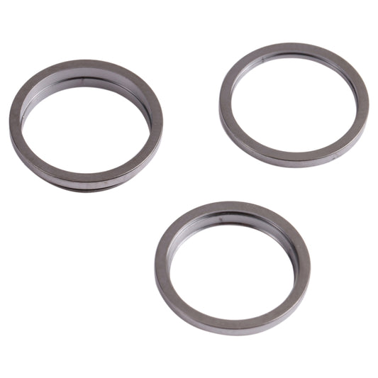 3 PCS Rear Camera Glass Lens Metal Outside Protector Hoop Ring for iPhone 13 Pro(Black) - Camera Series by buy2fix | Online Shopping UK | buy2fix