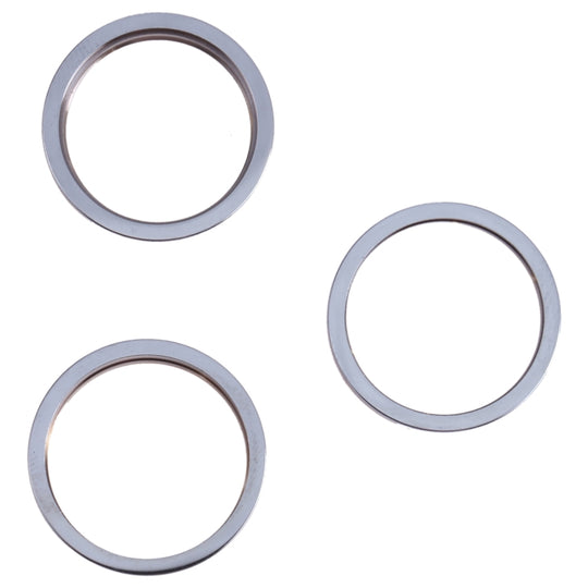 3 PCS Rückkamera Glaslinse Metall Außenschutz Hoop Ring für iPhone 13 Pro(Blau)