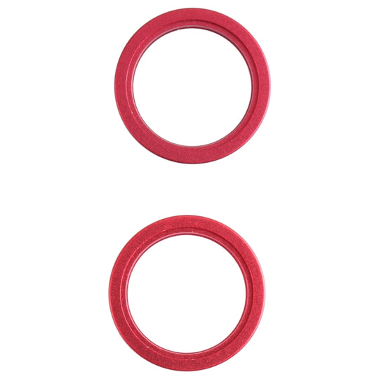2 PCS Rear Camera Glass Lens Metal Outside Protector Hoop Ring for iPhone 13 mini(Red)