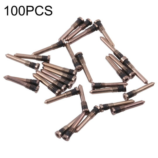 Vis de port de chargement 100 PCS pour iPhone 13 Pro Max (or)