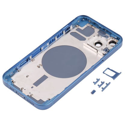 Back Housing Cover with SIM Card Tray & Side  Keys & Camera Lens for iPhone 13(Blue) - Back Cover by buy2fix | Online Shopping UK | buy2fix