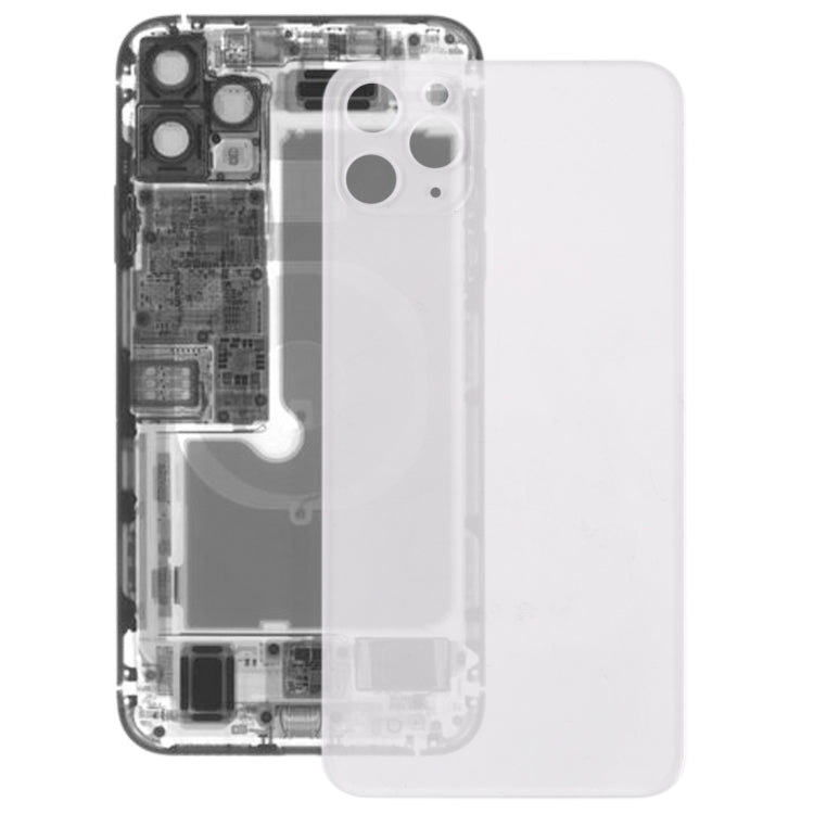Transparent Glass Battery Back Cover for iPhone 11 Pro(Transparent) by buy2fix