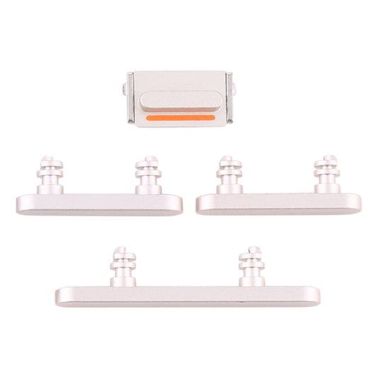 Power Button and Volume Control Button for iPhone 12 Mini(White) - Metal Parts by buy2fix | Online Shopping UK | buy2fix
