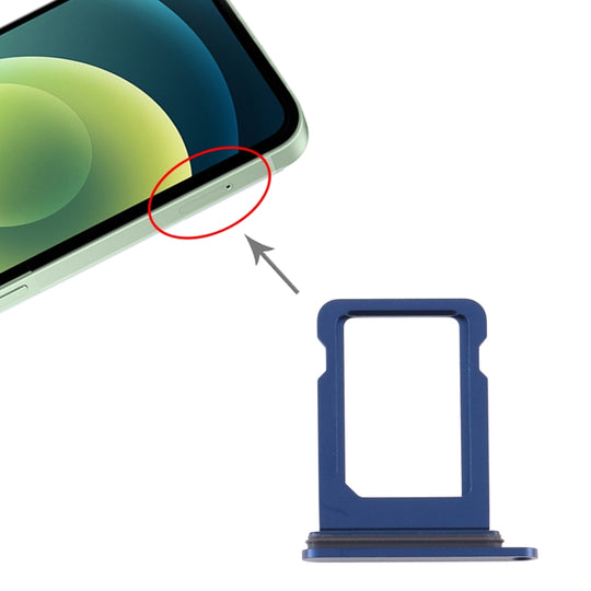 Plateau de carte SIM pour iPhone 12 Mini (bleu)