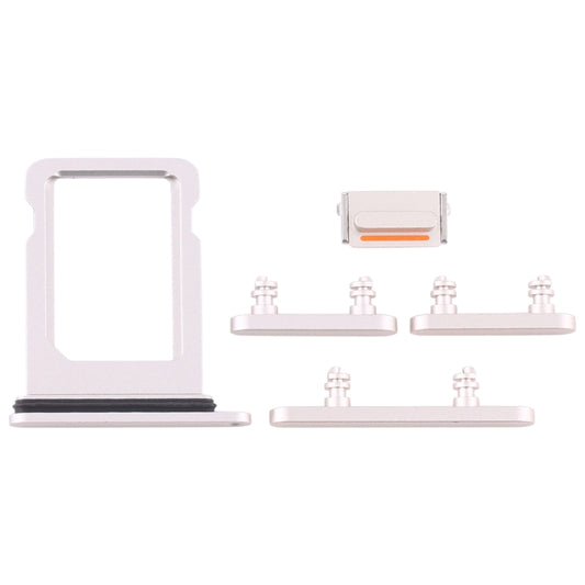 SIM Card Tray + Side Keys for iPhone 12 Mini(White) - Metal Parts by buy2fix | Online Shopping UK | buy2fix