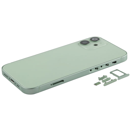 Back Housing Cover with SIM Card Tray & Side  Keys & Camera Lens for iPhone 12 mini(Green) - Back Cover by buy2fix | Online Shopping UK | buy2fix