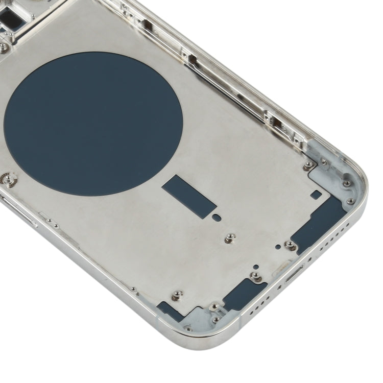 Back Housing Cover with SIM Card Tray & Side keys & Camera Lens for iPhone 12 Pro Max(White) - Back Cover by buy2fix | Online Shopping UK | buy2fix
